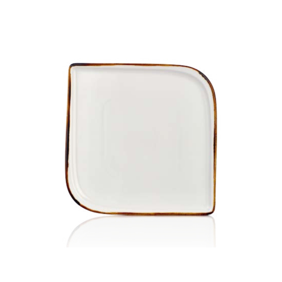 By Bone Gleam Porselen Kare Tabak 38cm
