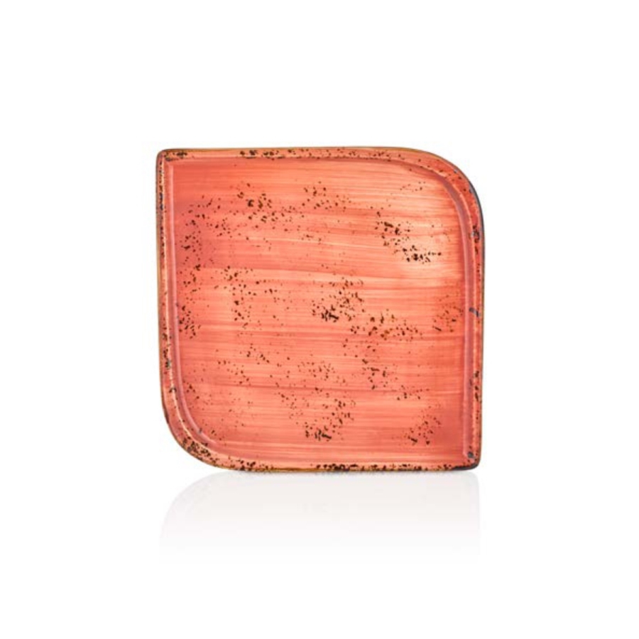 By Bone Laterite Porselen Kare Tabak 25cm