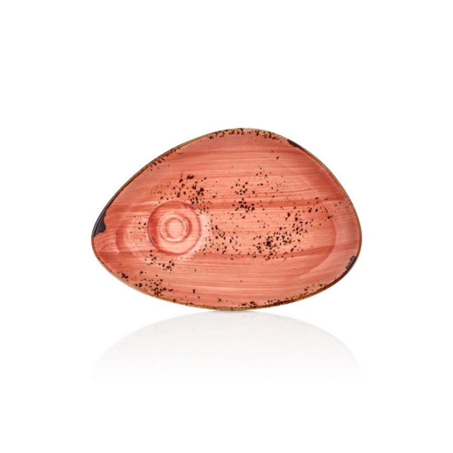 By Bone Laterite Porselen Çay Sunum Tabağı 25x17cm