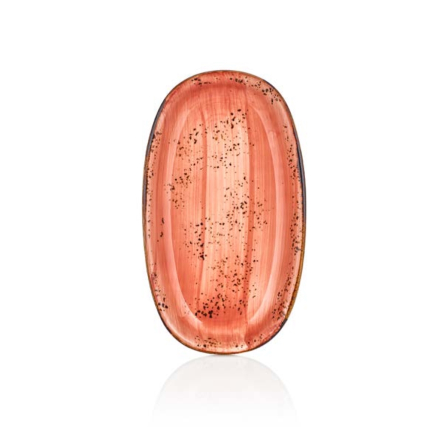 By Bone Laterite Porselen Oval Tabak 34cm