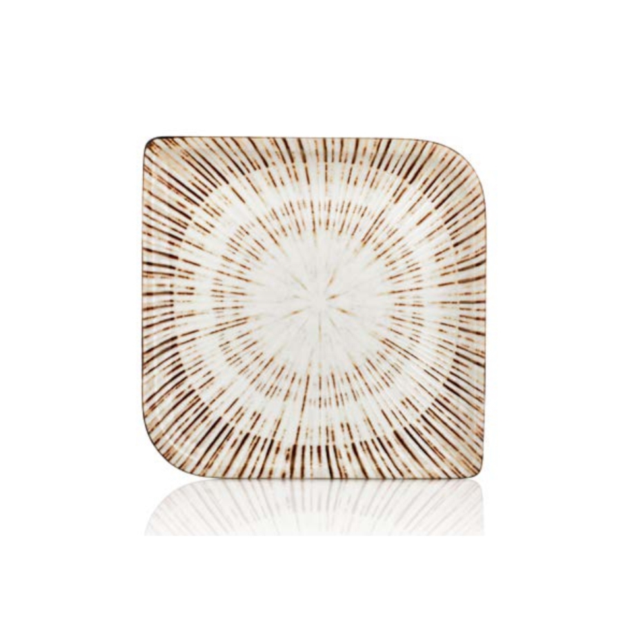 By Bone Tinta Alegna Porselen Kare Tabak 30cm