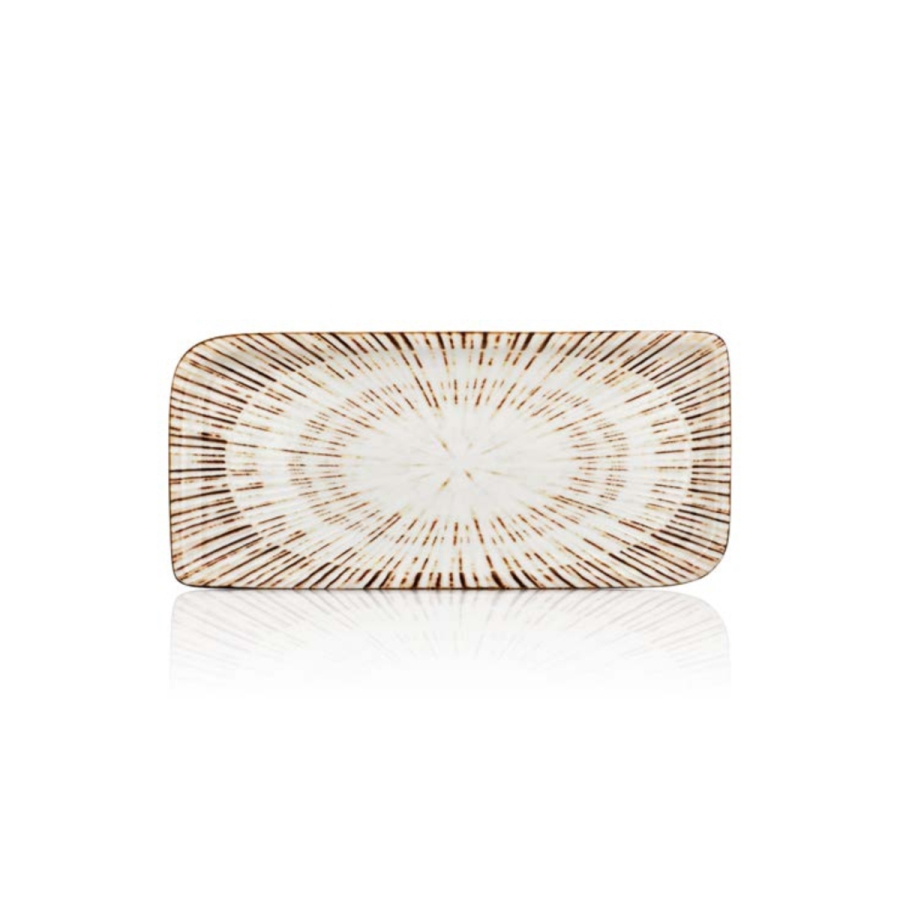 By Bone Tinta Alegna Porselen Dikdörtgen Tabak 38cm