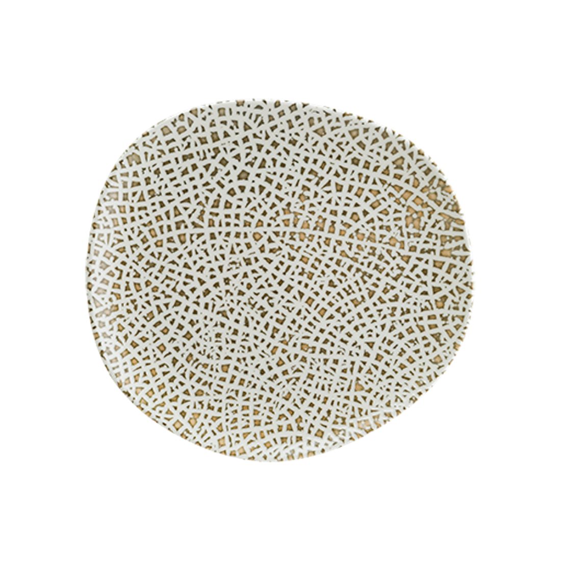 Bonna Lapya Wood Vago Porcelain Flat Plate 15cm