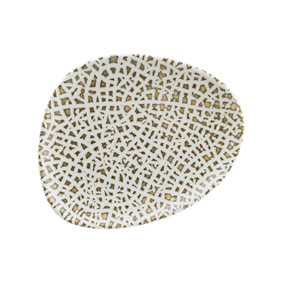 Bonna Lapya Wood Vago Porcelain Flat Plate 24cm