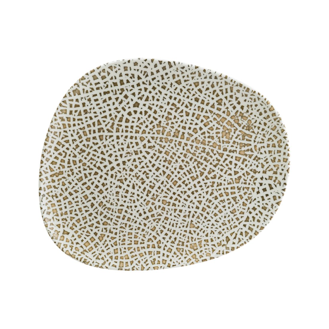 Bonna Lapya Wood Vago Porcelain Flat Plate 33cm