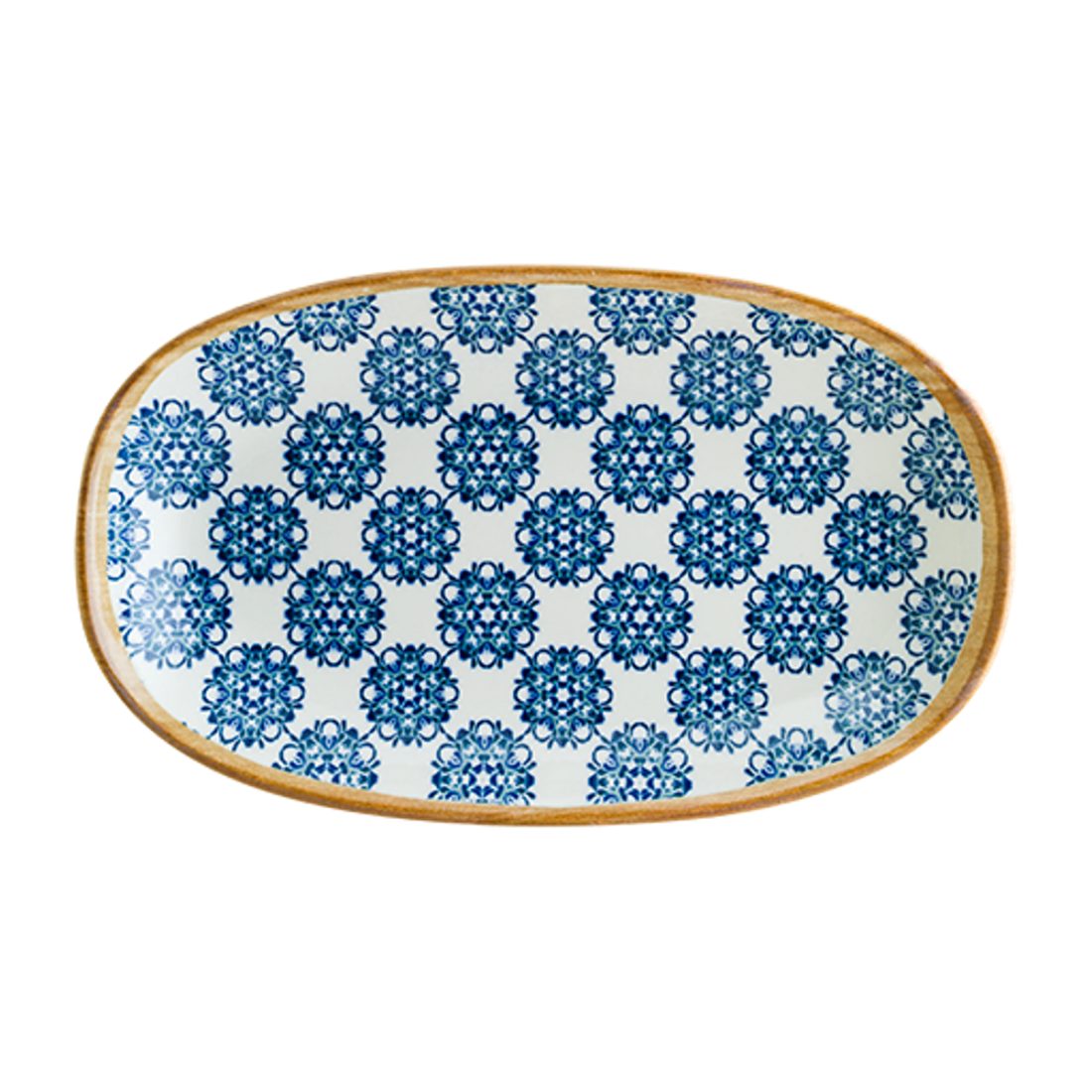 Bonna Lotus Gourmet Porselen Oval Kayık Tabak 29x17cm