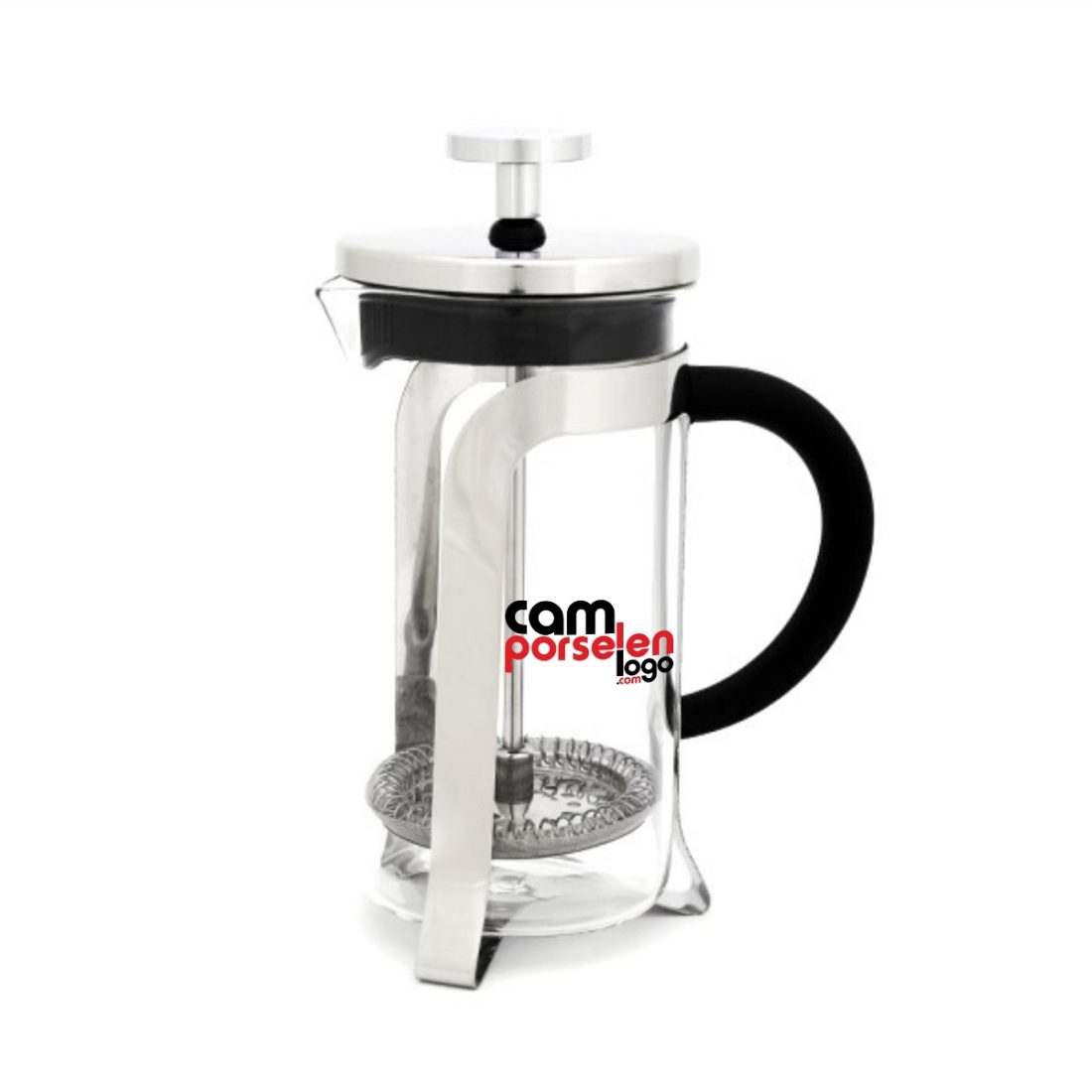Kuvarz Cam French Press 350ml Kapak Metal