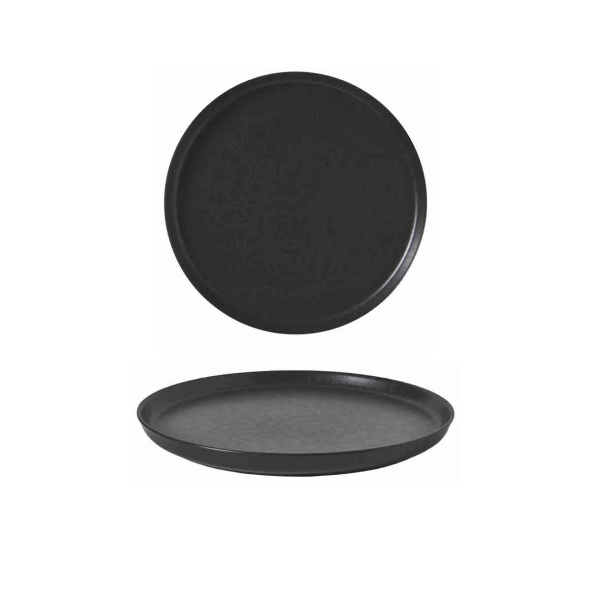 Güral Porselen Blackmatt Bilbao Düz Tabak 15cm