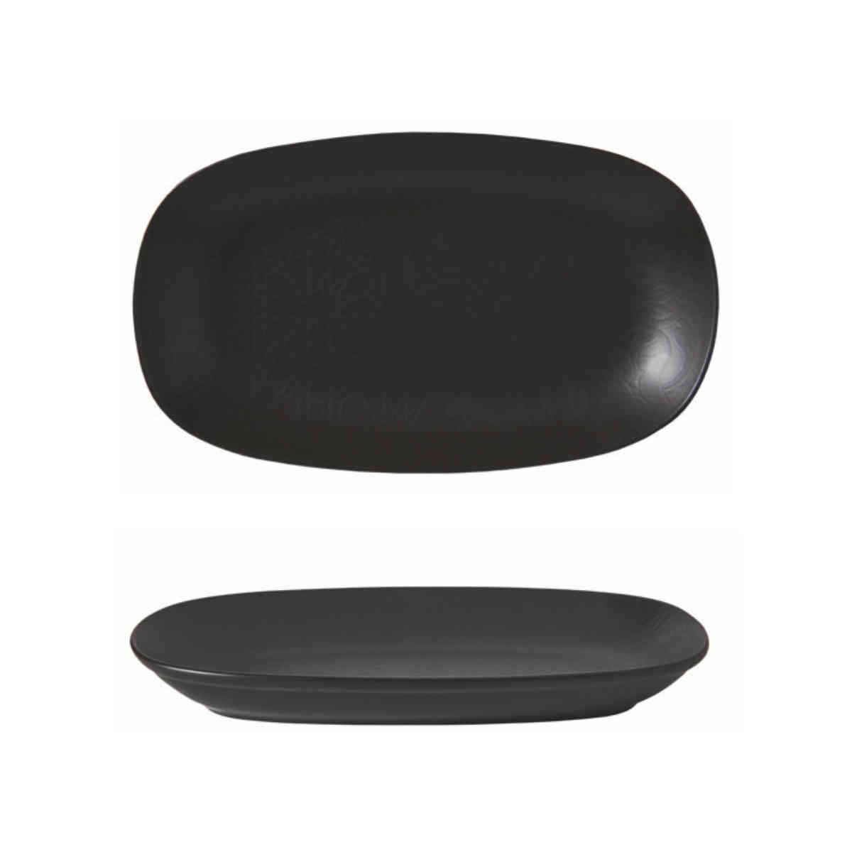 Güral Porselen Blackmatt Kayık Tabak 29cm