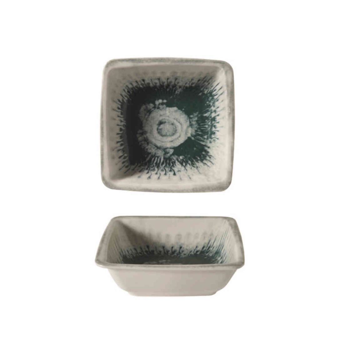 Gural Porcelain Green Drop Bowl 15cm