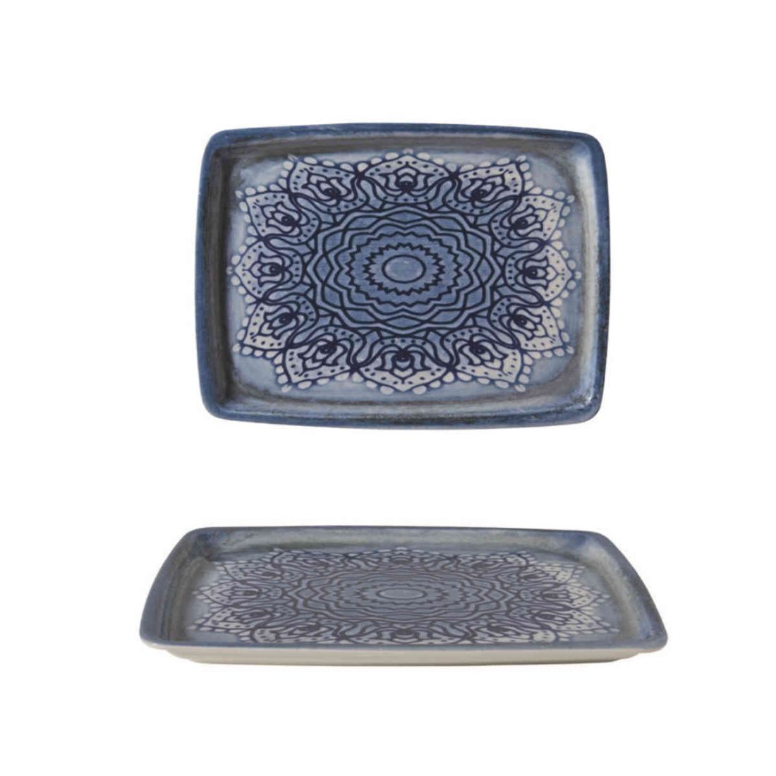 Güral Porselen Blue Voyage Servis Tabağı 31x23cm