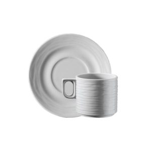 Kutahya Porcelain Sea Wave Espresso Coffee Cup and Saucer 100cc