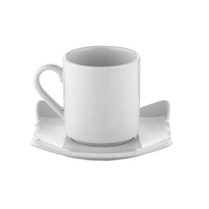 Kutahya Porcelain Violet Coffee Cup and Saucer 93cc