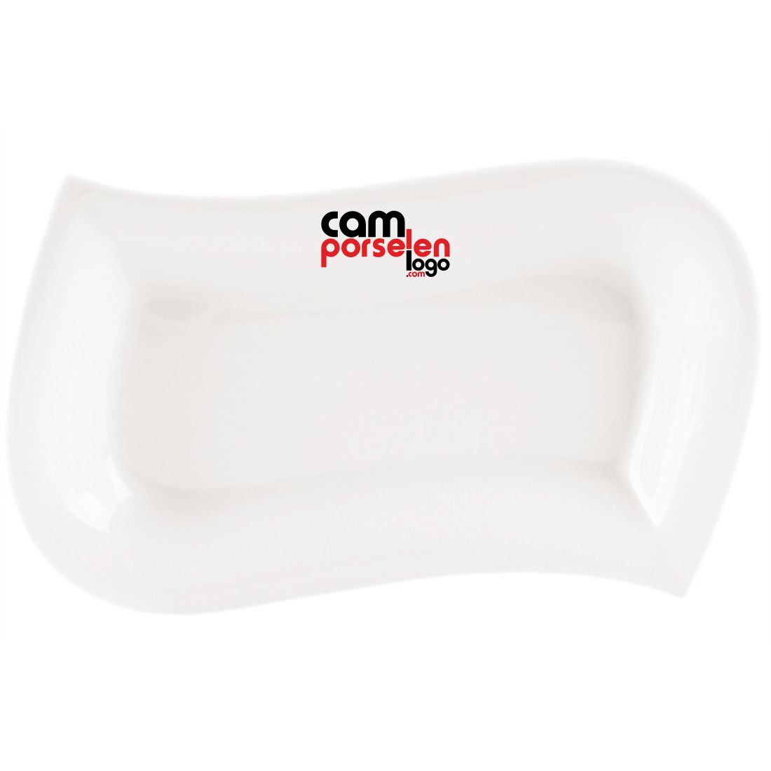 Porland Porcelain Boat Plate Leaf 23cm