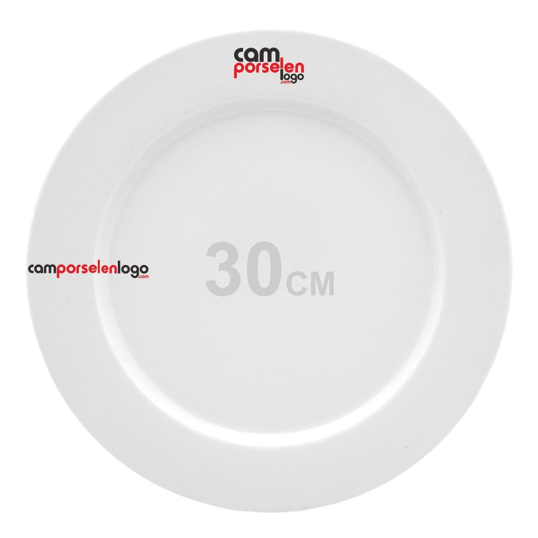 Porland Porcelain Flat Plate Soley 30cm