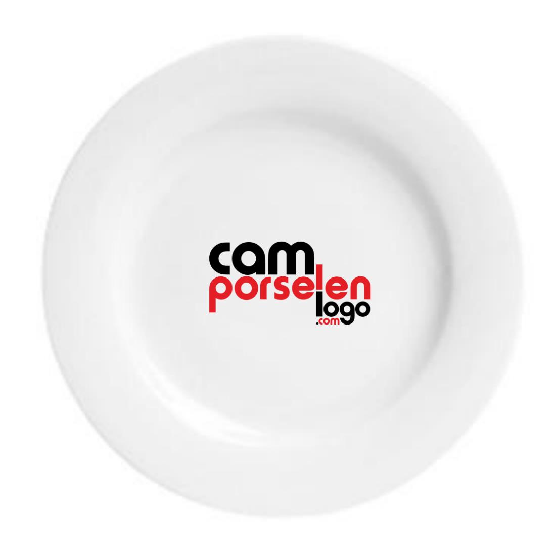 Porland Porcelain Flat Plate Dove 20cm