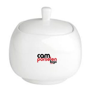 Porland Porcelain Sugar Bowl Covered Paloma