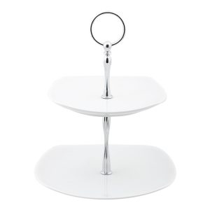 Porland Porcelain 2 Floors Cookie Plate Square 23cm