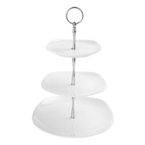 Porland Porcelain 3 Floors Cookie Plate Square