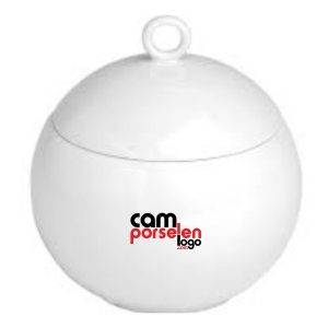 Porland Porcelain Sugar Bowl with Lid Zen