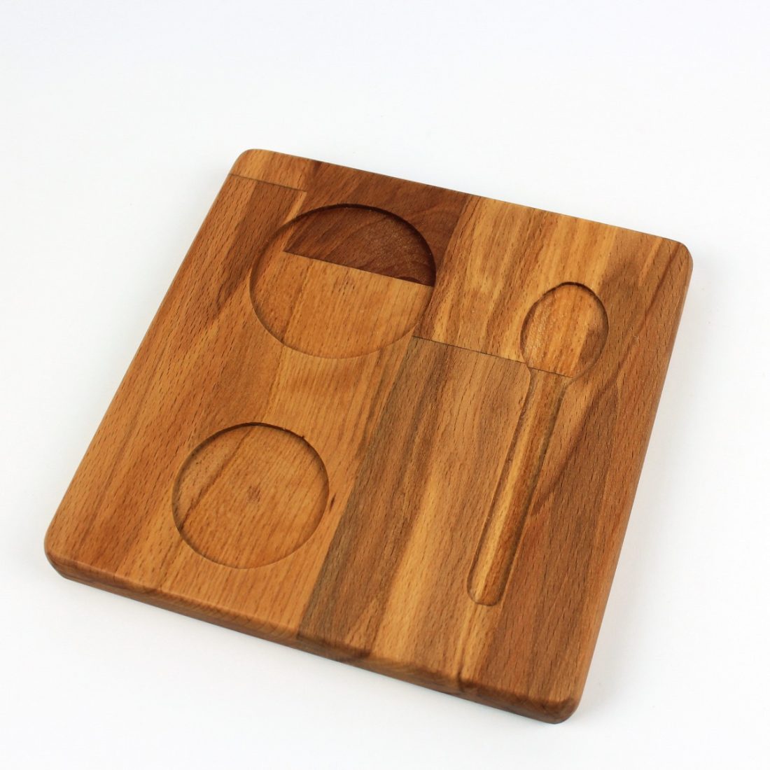 Kuvarz Wooden Coffee Catering Square 17cm