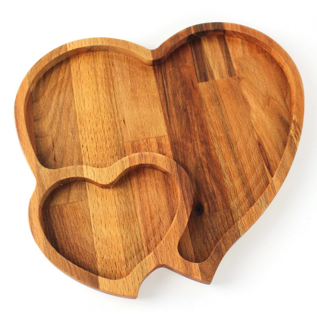 Kuvarz Ahşap Çerez & Kahvaltı Tabağı 27x25cm