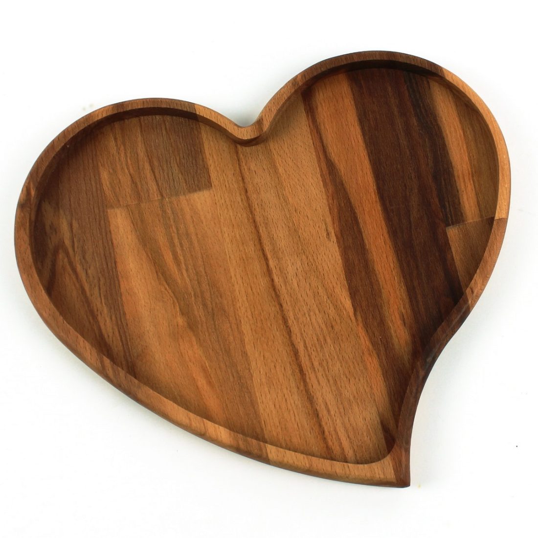 Kuvarz Wooden Tea Coffee Cookie Serving Plate 26x22cm