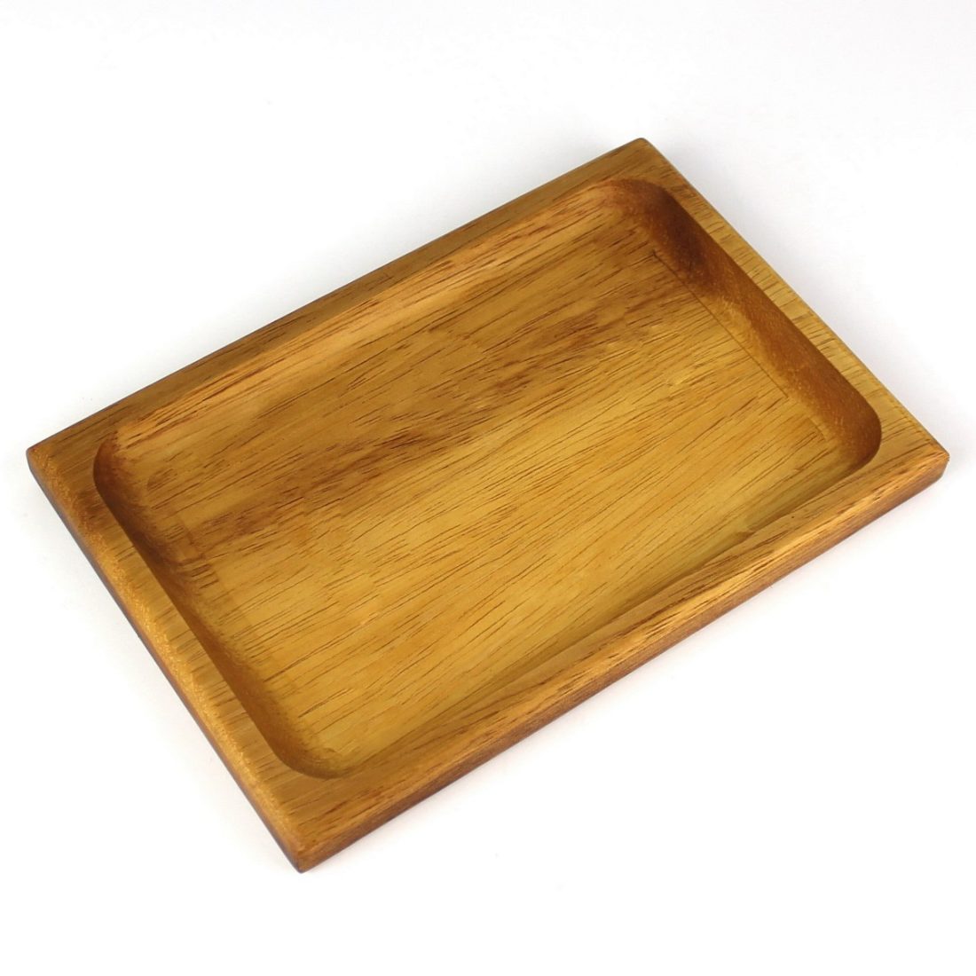 Kuvarz Ahşap İkram Tepsi 4 Köşe 24x16cm