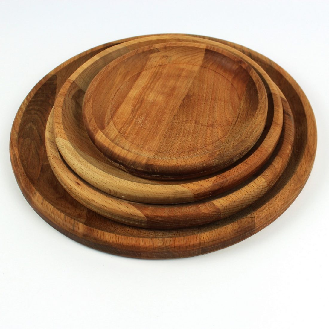 Kuvarz Wooden Round Serving Plate 22cm 2 Kuvarz Wooden Round Serving Plate 22cm - Image 2