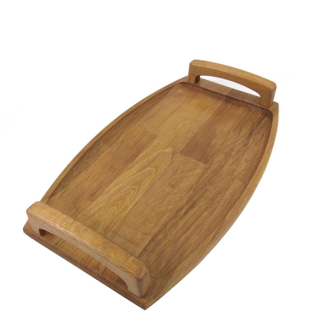 Kuvarz Wooden Handled Tray 41x25cm