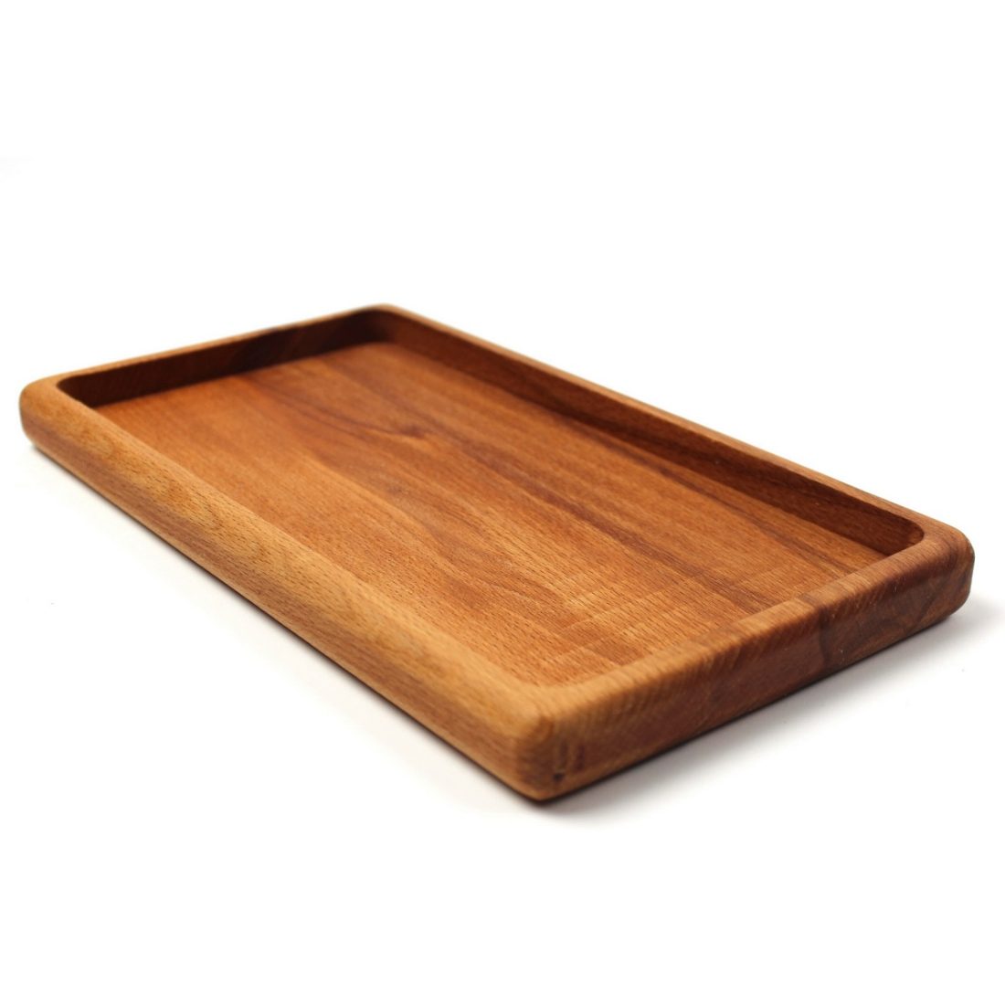 Kuvarz Ahşap İkram Tepsi Dörtgen 25x14cm