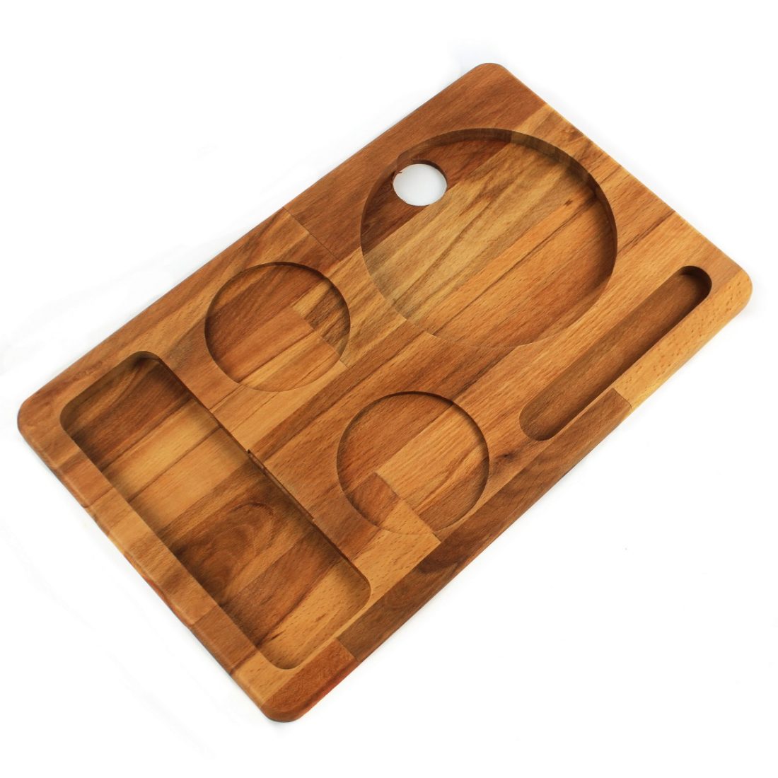 Kuvarz Wooden Hotel Type Welcome Tray 38x24cm