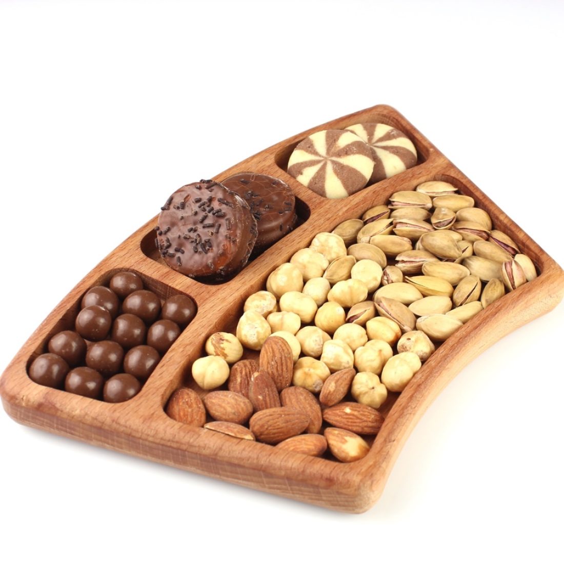 Kuvarz Ahşap 4 Bölmeli İkramlık 242x156cm