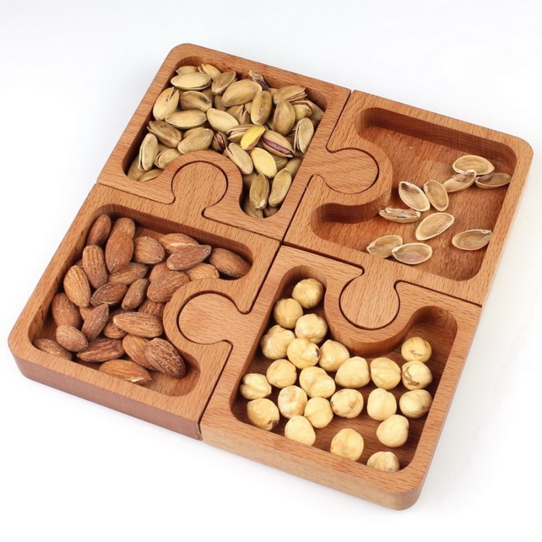 Kuvarz Ahşap Kare YapBoz Sunum 19x19cm