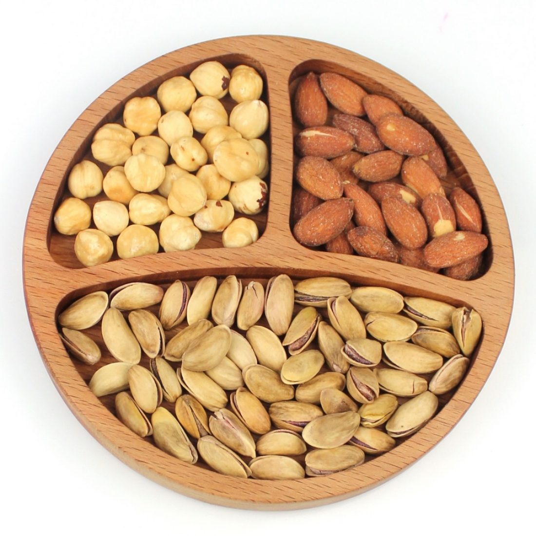 Kuvarz Wooden 3 Section Cookie Presentation 17cm