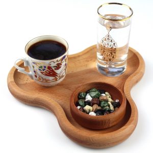 Kuvarz Wooden Coffee Presentation 20x19cm