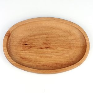 Kuvarz Wooden Ellipse Appetizer Plate 21x14cm