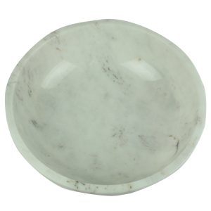 Kuvarz Yuvarlak Mermer Kase 30x30x6cm