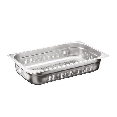 Bilge Inox GN 1/1-65 mm Paslanmaz Çelik Delikli Gastronorm Küvet 1 Bilge Inox GN 1/1-65 mm Paslanmaz Çelik Delikli Gastronorm Küvet