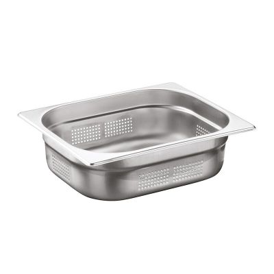 Bilge Inox GN 1/2-65 mm Paslanmaz Çelik Delikli Gastronorm Küvet 1 Bilge Inox GN 1/2-65 mm Paslanmaz Çelik Delikli Gastronorm Küvet