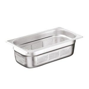 Bilge Inox GN 1/3-65 mm Paslanmaz Çelik Delikli Gastronorm Küvet