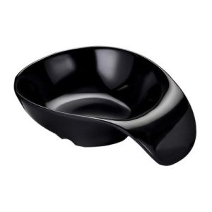 Biradlı BRD-516205 Açık Büfe Minimal Sos Tabağı, 13x9 cm, Siyah