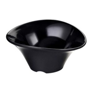 Biradlı BRD-516304 Açık Büfe Minimal Sos Tabağı, 10x8 cm, Siyah