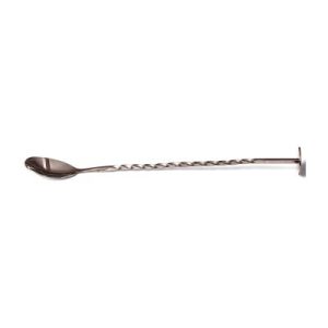 Biradlı BRD-681 Burgulu Bar Kaşığı, 27 cm, Bakır