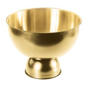 Biradlı BRD-3075 Çelik Punch Kasesi, 24x22 cm, Altın