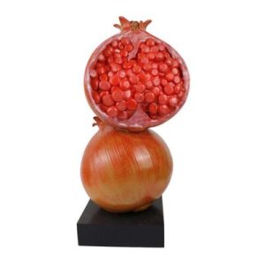 Biradlı GRV-G124 Dekoratif 2'li Nar, 21x19x52 cm