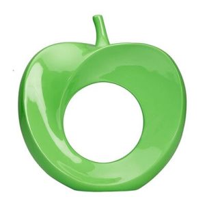 Biradlı GRV-G474 Dekoratif Delikli Elma, 29x7x32 cm, Yeşil