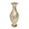 Biradlı Groovy GRV-95225 Dekoratif Metal Vazo, 26x26x68.6 cm