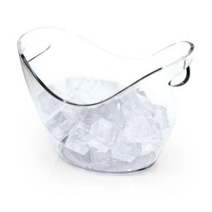 Biradlı Groovy GRV-S-107 Akrilik Şişe Kovası, 35x26x26 cm, 8 L, Şeffaf