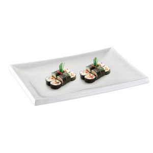 Biradlı BRD-118615 Melamin Sushi Servis Tabağı, 40x27x2 cm